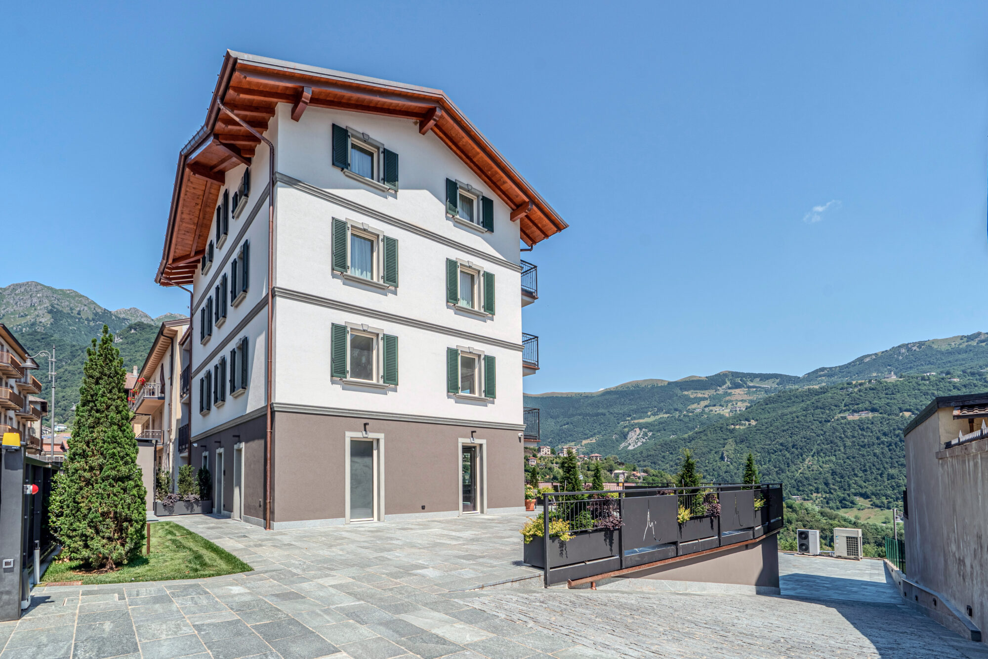 Vista laterale del Miramontino Mountain Suite